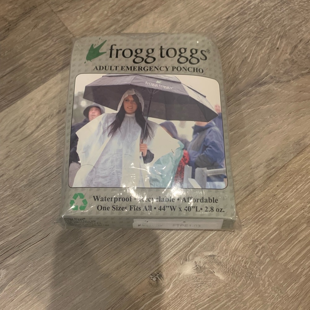 Adult emergency poncho